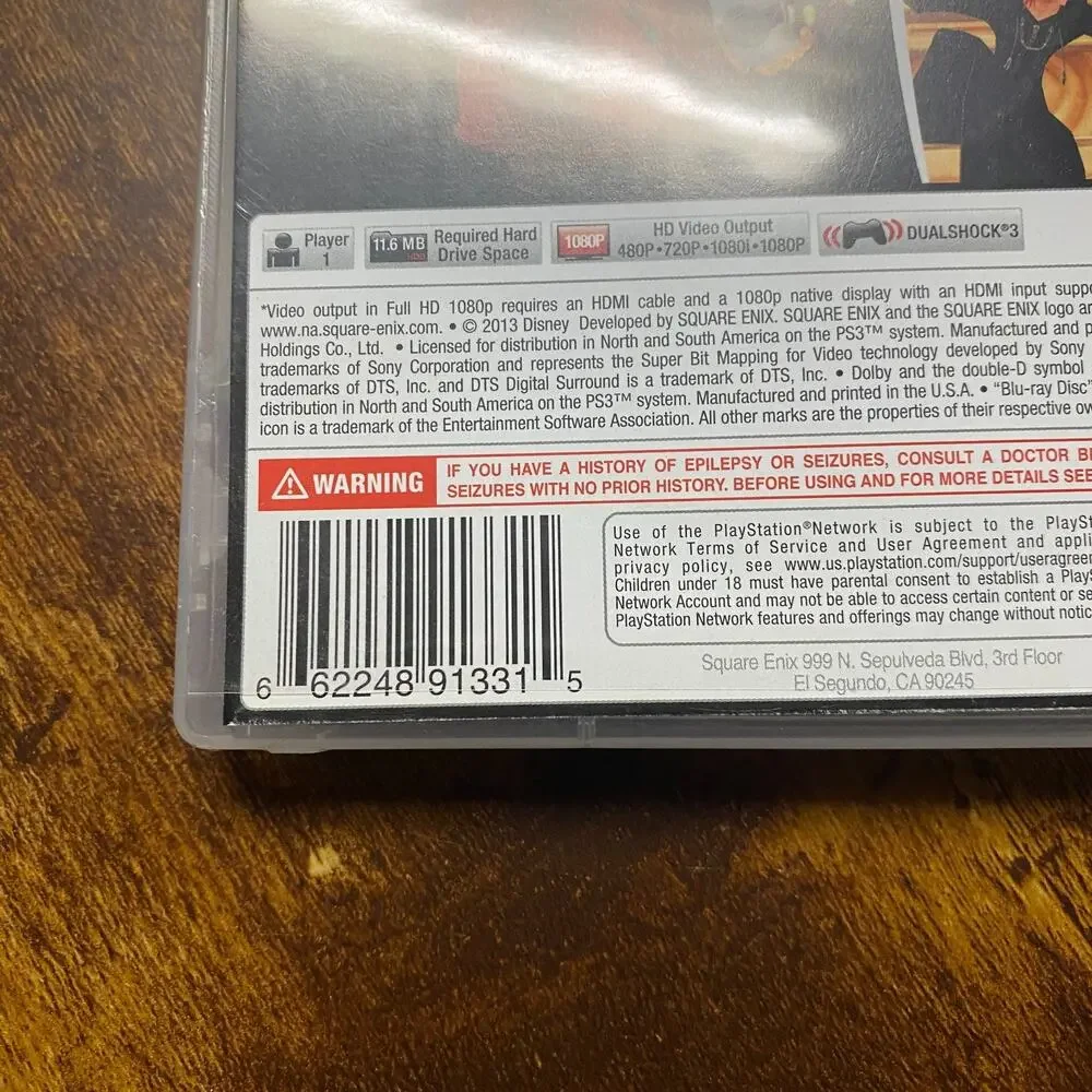 Kingdom Hearts HD 1.5 ReMIX (Sony PlayStation 3, 2013)